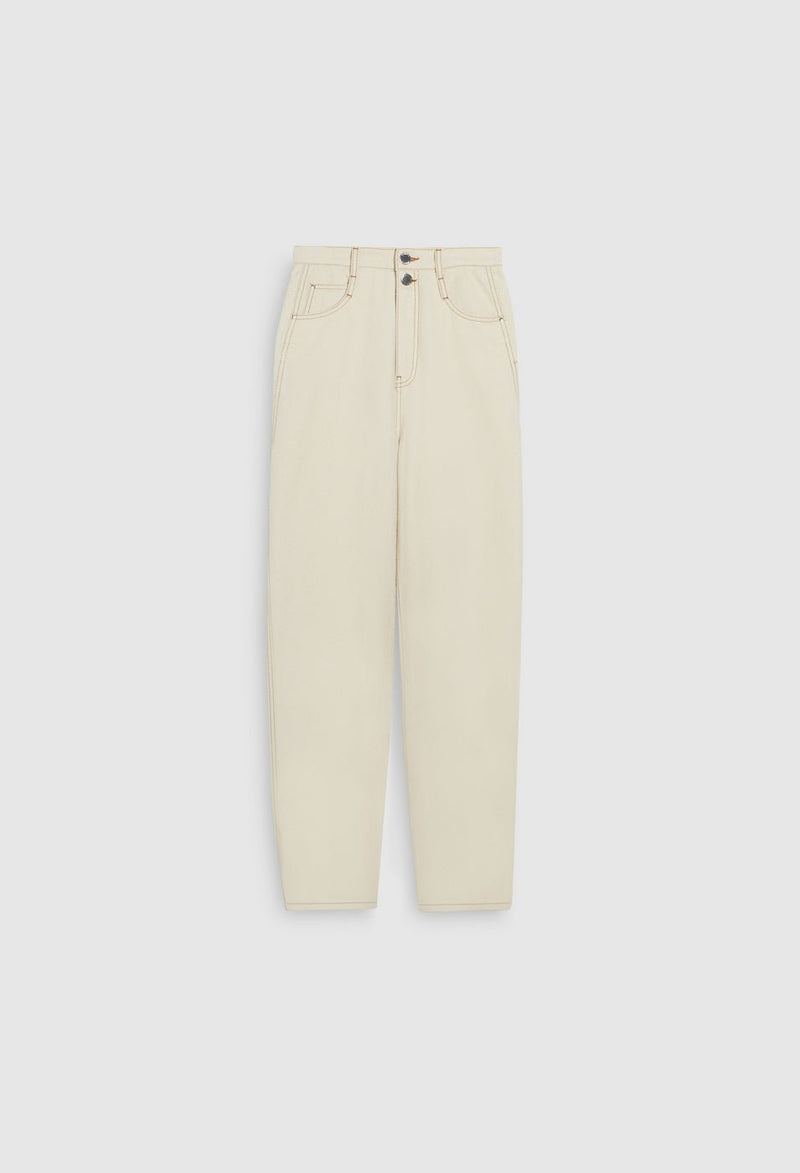 Claudie Pierlot Papillota Bis Jeans - Beige - - The Bradery