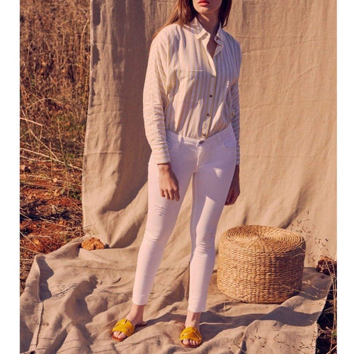 Jean Skinny Cropped Lily - Dnm White - Reiko - The Bradery