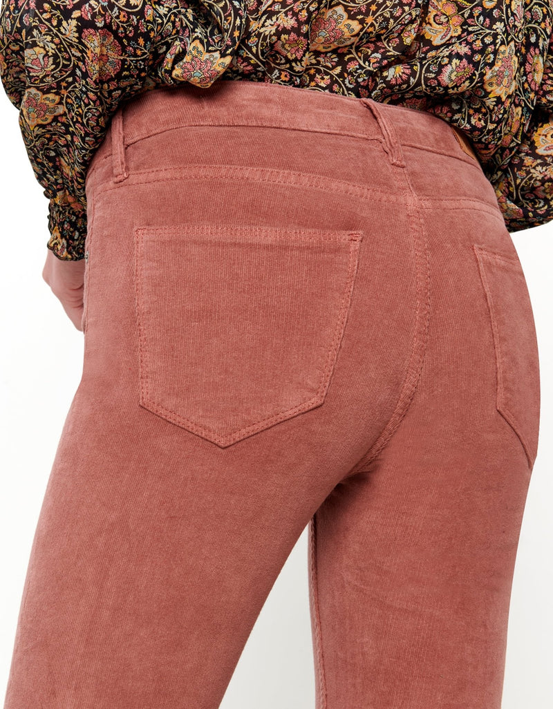 Jean Skinny Cropped Lily Velvet - Rose Antique - Reiko - The Bradery