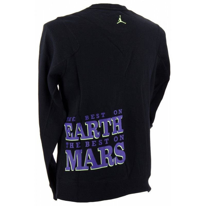 Jordan Mike And Mars Fleece Crew - Men's Textile Sweatshirt - Black MEN'S TEXTILE SWEATSHIRT Nike