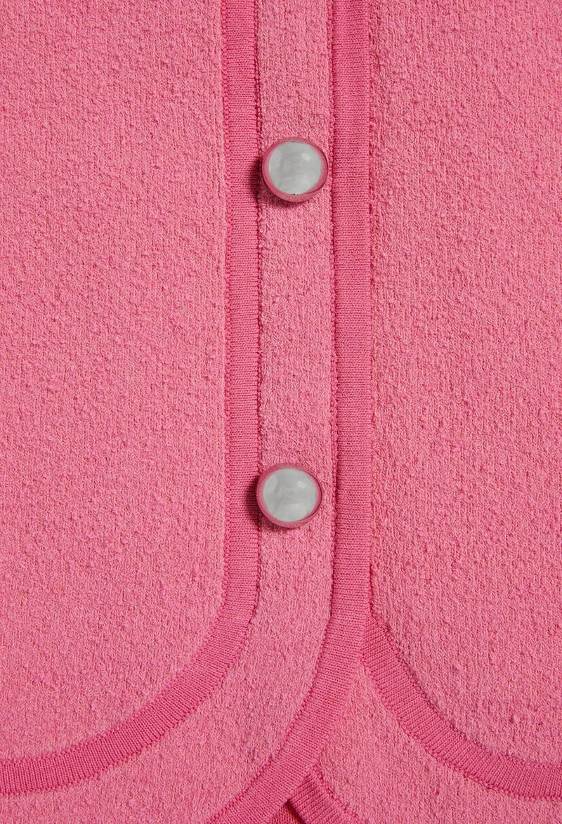 Claudie Pierlot Mac Falda de Punto - Rosa - - The Bradery