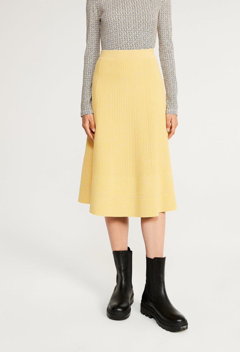 Marcia Knitted Skirt - Saffron - Claudie Pierlot - The Bradery