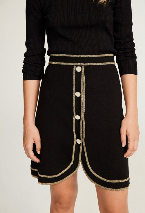 Maxypunky Mesh Skirt - Black - Claudie Pierlot - The Bradery