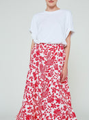 Jupe Ines Fokis - Rouge - Modetrotter - The Bradery