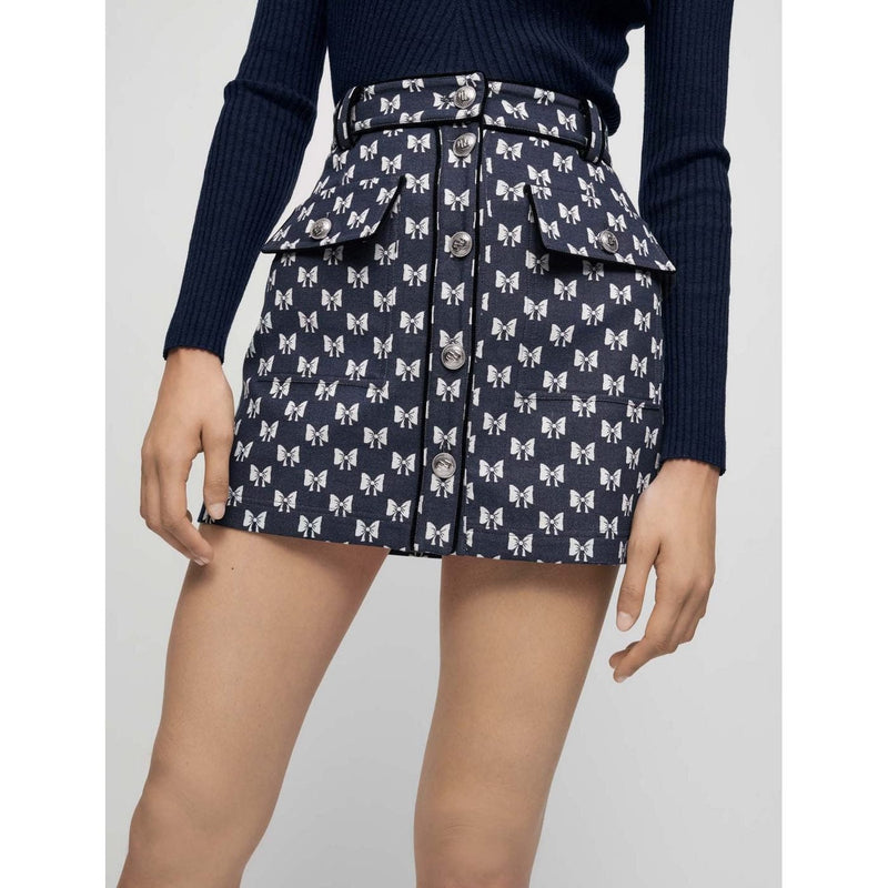 Skirt - Jonala - Navy Knots - Maje - The Bradery