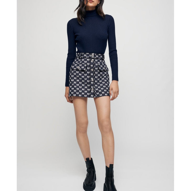 Skirt - Jonala - Navy Knots - Maje - The Bradery