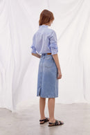Jupe Sacha - Bleu Ciel - Pablo - The Bradery