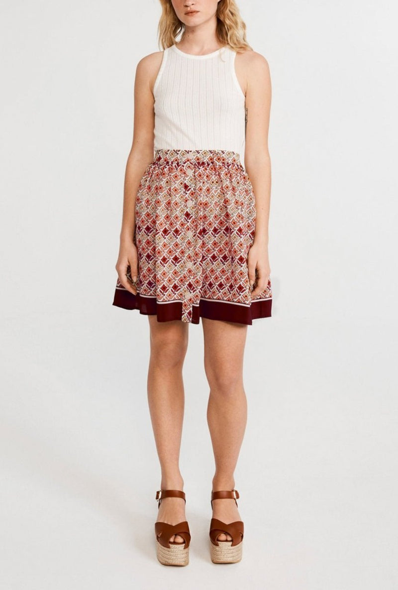 Sagittarius Skirt - Print Fonce - Claudie Pierlot - The Bradery