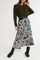 Skirt Sapino Bis - Print Clair - Claudie Pierlot - The Bradery