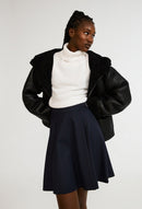 Seya Bis Skirt - Navy - Claudie Pierlot - The Bradery