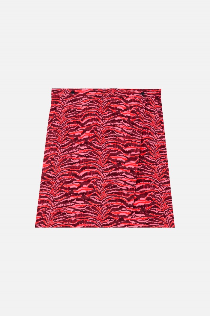 Town Landscape Skirt - Pink