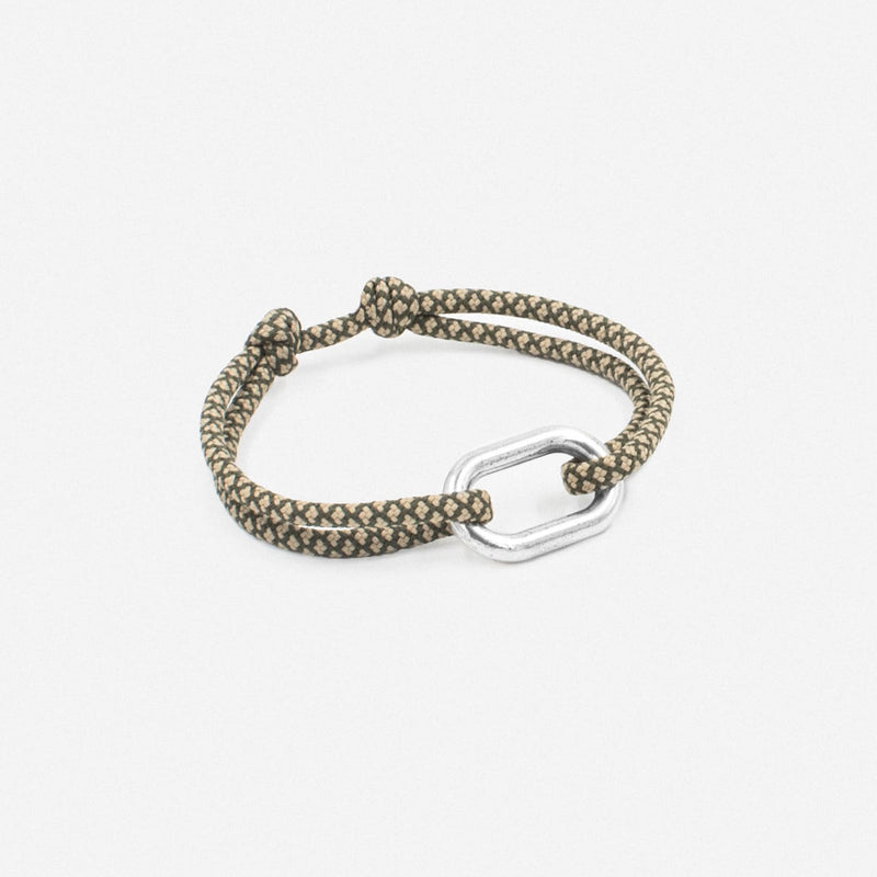 Bracelet Hunier - Damier Kaki Et Beige