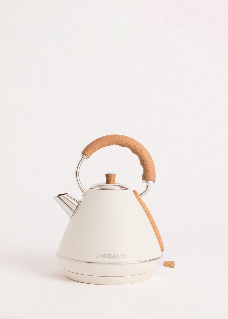 Kettle Retro - Bouilloire Électrique - 1,7L - Blanc Cassé