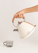 Kettle Retro - Bouilloire Électrique - 1,7L - Blanc Cassé