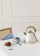 Kettle Retro - Bouilloire Électrique - 1,7L - Blanc Cassé