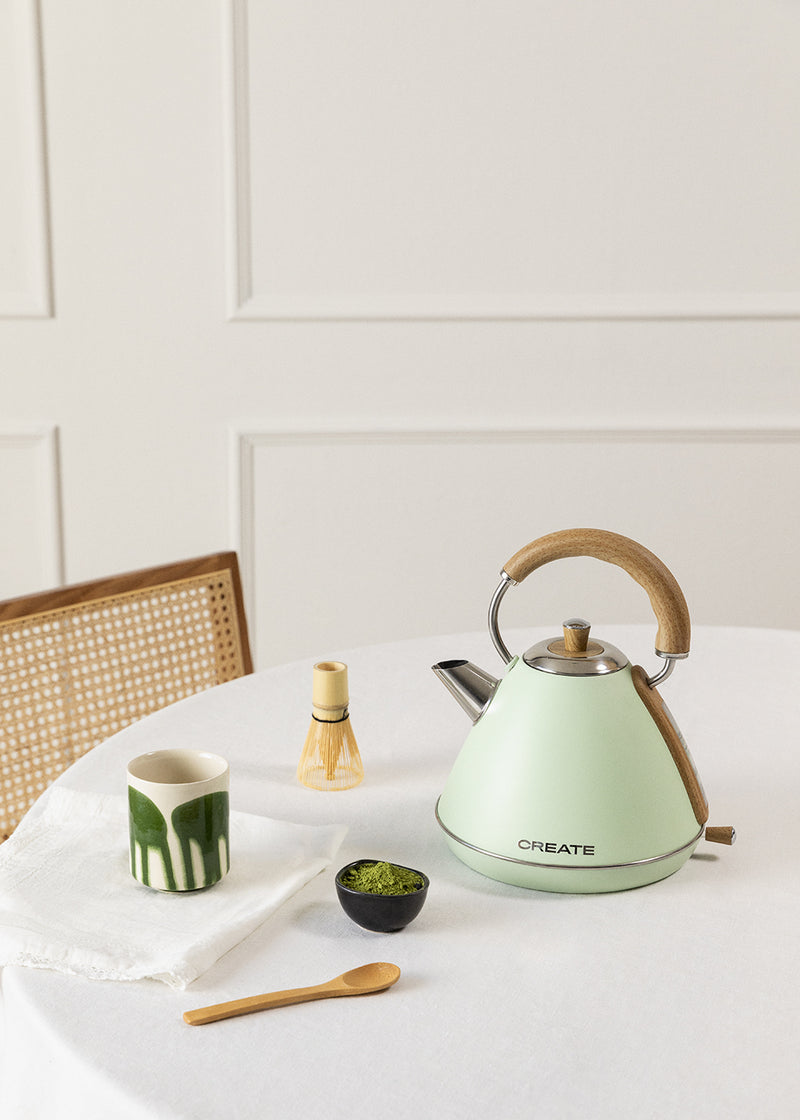 Kettle Retro - Bouilloire Électrique - 1,7L - Vert Pastel