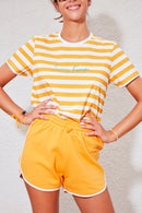 Le Tshirt - Rayé Jaune - Anja Paris - The Bradery