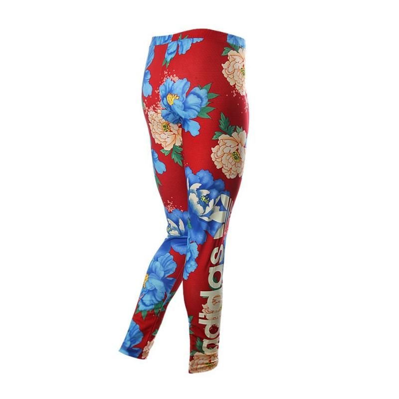 Adidas Originals Chita Linear Leggings - Red - Women Adidas CLOTHING