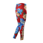 Adidas Originals Chita Linear Leggings - Red - Women Adidas CLOTHING