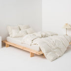 Duvet Cover - Washed Linen - Black Stripes
