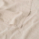 Fitted Sheet - Washed Linen - White Stripes