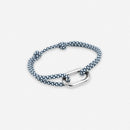 Bracelet Livarde - Damier Bleu Marine Et Blanc