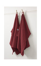 Lot De 2 Essuie-Mains Gaze De Coton Gaia Lie De Vin - L'Effet Papillon - The Bradery