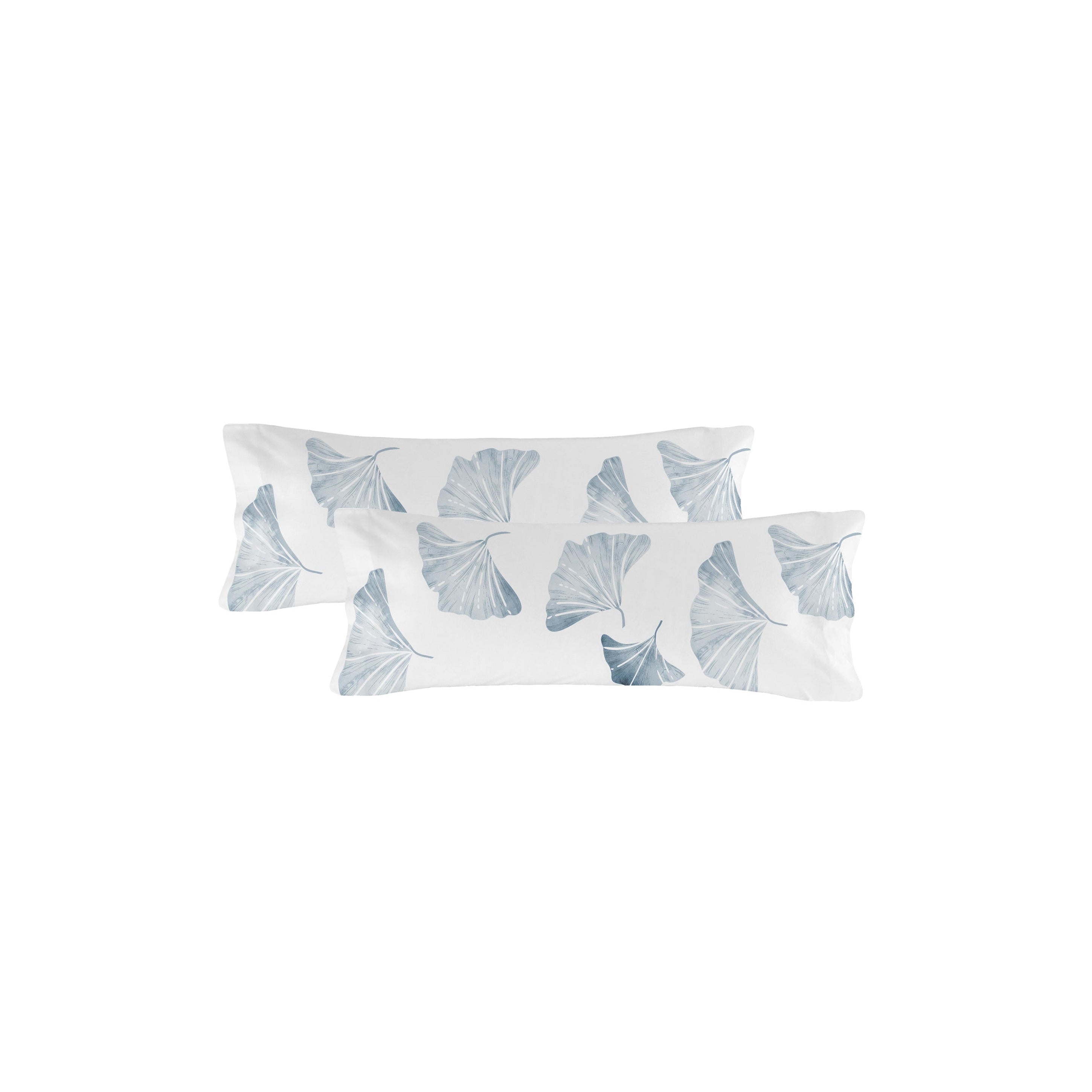 Lot De 2 Taies d'Oreiller Ginkgo TAIES D'OREILLER BLANC