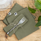 Juego De 3 Servilletas De Gasa De Algodón Gaïa Rosemary - El Efecto Mariposa - The Bradery