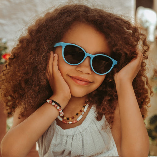 Lunettes De Soleil Ana.E (6-10 Ans) - Bleu Azur - Enfant - Le Petit Lunetier - The Bradery