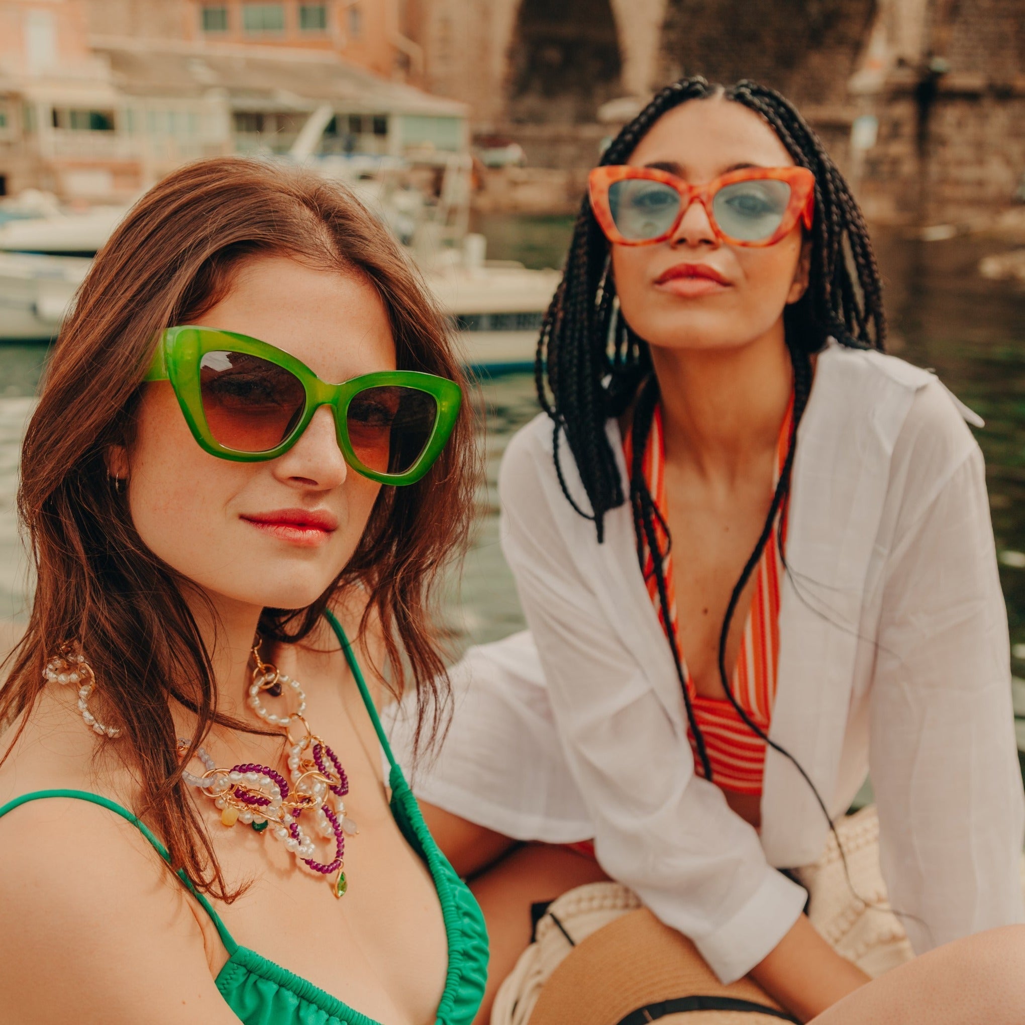 Gafas de sol Cookie.L - Naranja - Mujer - Le Petit Lunetier - The Bradery