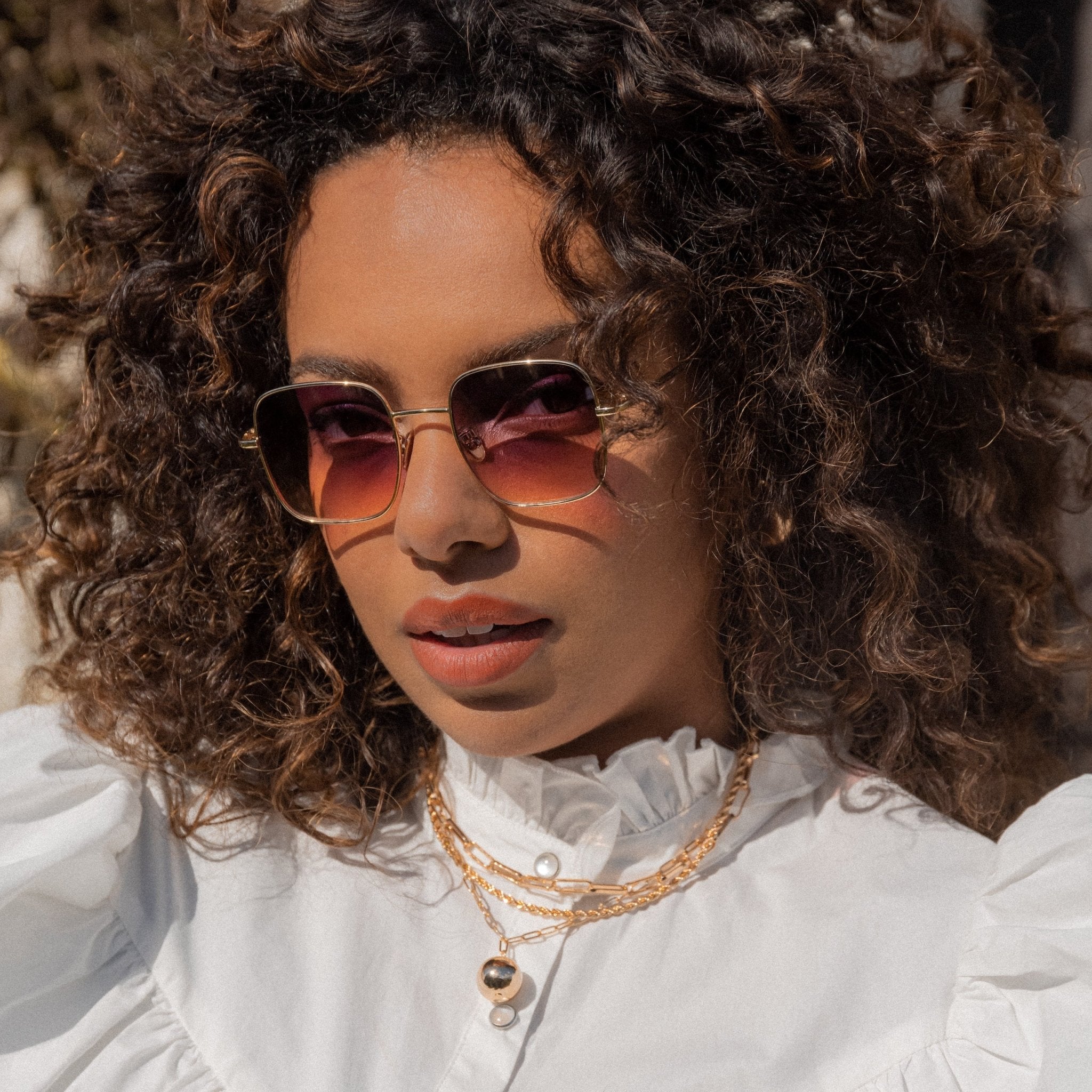 Gafas de sol Emily.C - Dorado - Unisex - Le Petit Lunetier - The Bradery