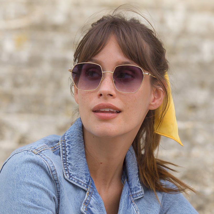 Gafas de sol Love.Q Doradas - Unisex - Le Petit Lunetier - The Bradery