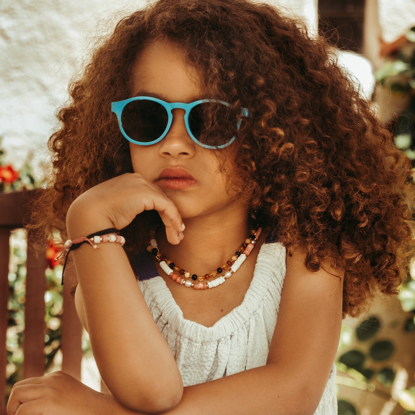Gafas de sol Naor.A (1-3 años) - Azul celeste - Niño - Le Petit Lunetier - The Bradery