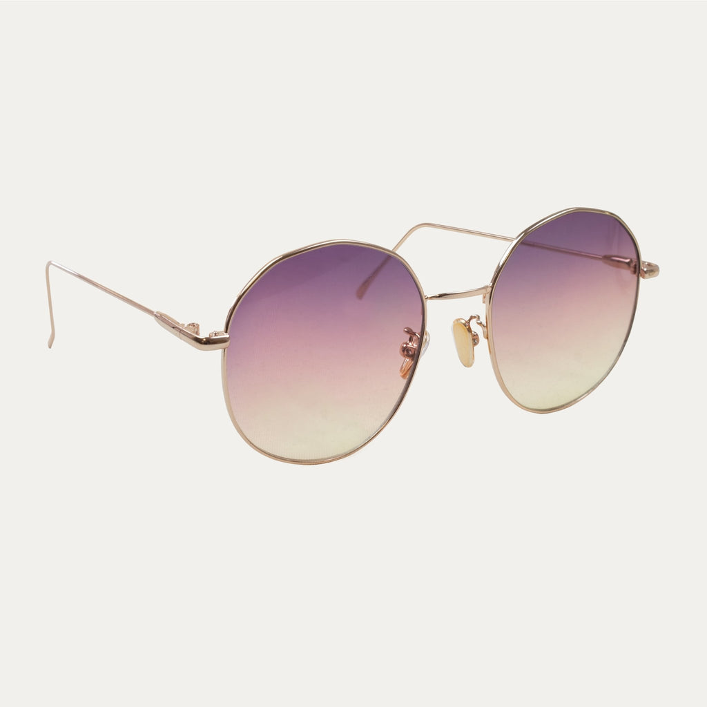 Gafas de sol Phoebe.B en oro rosa - Unisex - Le Petit Lunetier - The Bradery