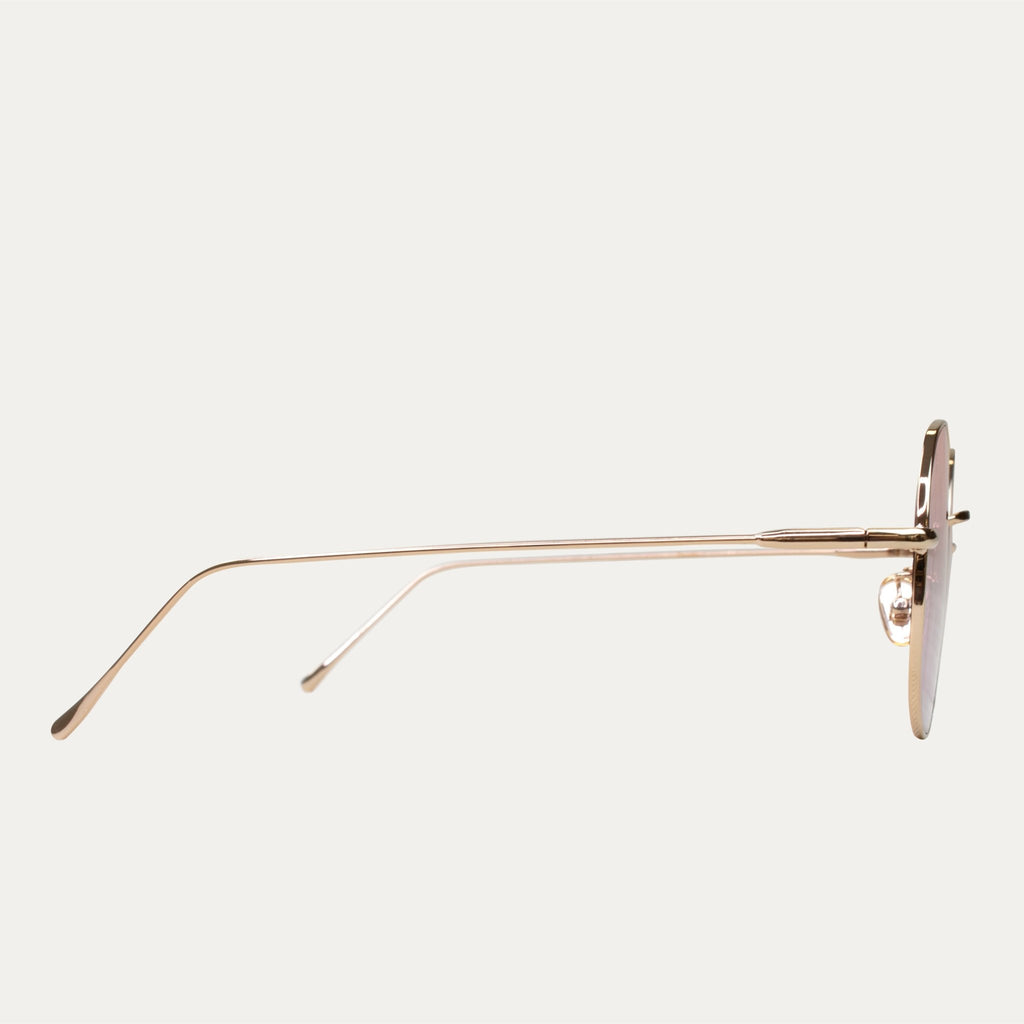 Gafas de sol Phoebe.B en oro rosa - Unisex - Le Petit Lunetier - The Bradery