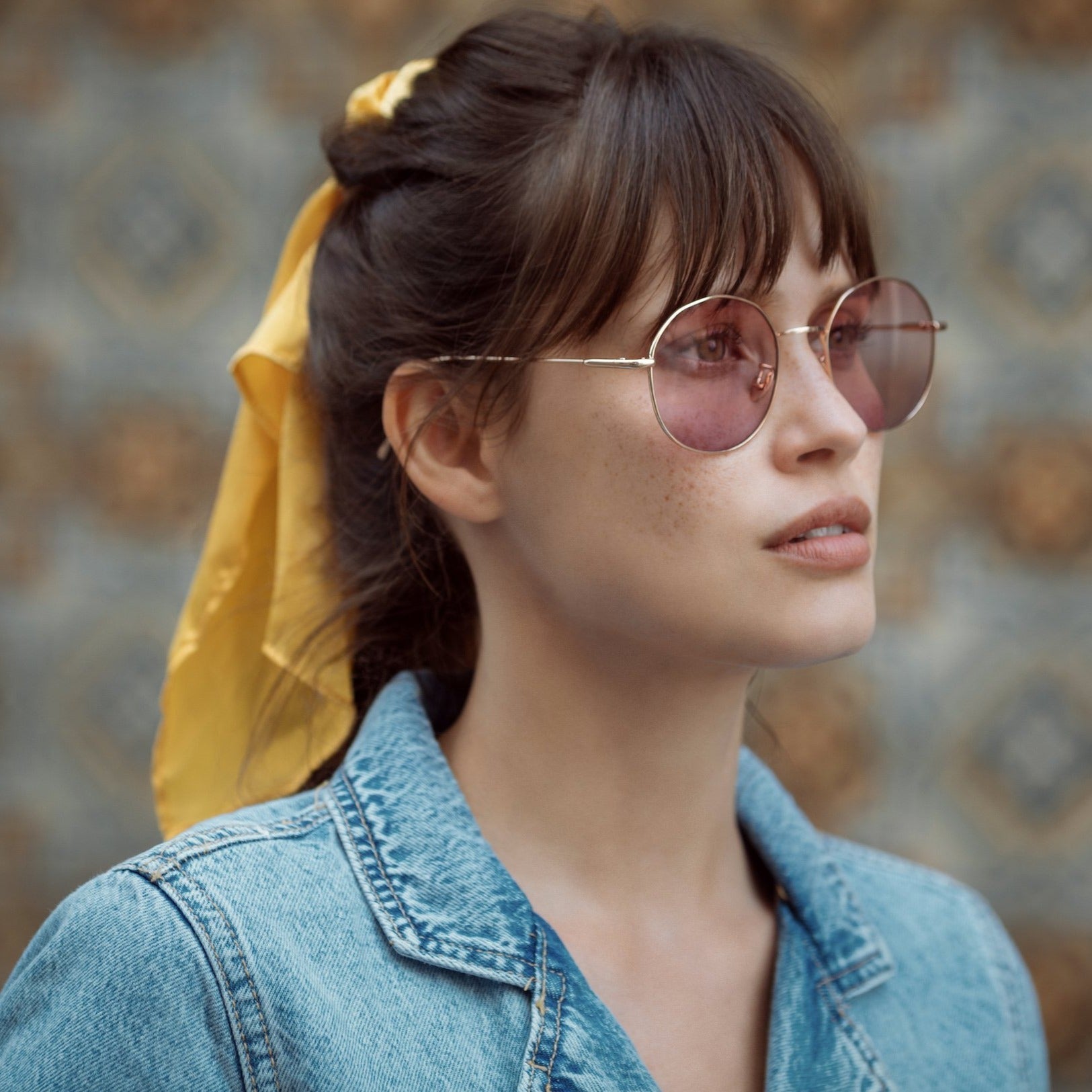 Gafas de sol Phoebe.B en oro rosa - Unisex - Le Petit Lunetier - The Bradery