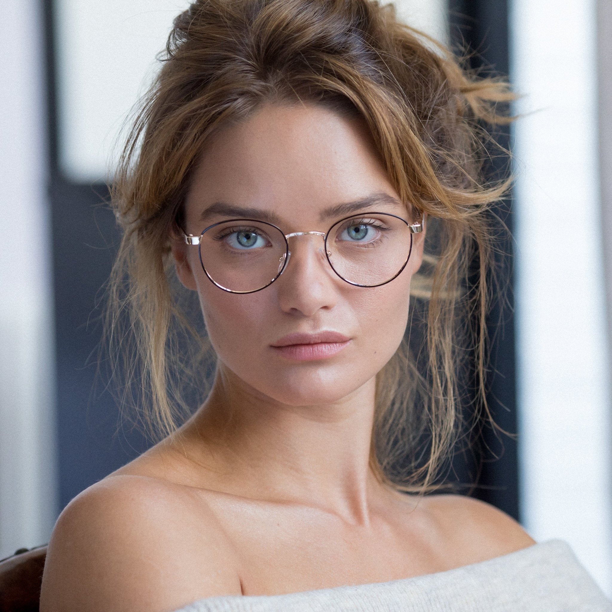 Gafas de luz azul Hanna.B - Oro - Unisex - Le Petit Lunetier - The Bradery