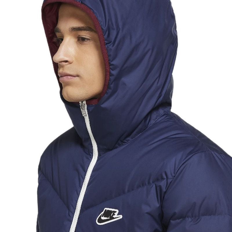 M Nsw Down Fill Jacket - Textile Down Jacket - Blue - Unisex - Nike - The Bradery