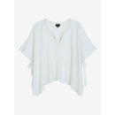 Poncho Driss Off White - Knitwear & Sweatshirts - Berenice - The Bradery