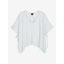 Poncho Driss Off White - Punto y Sudadera - Berenice The Bradery