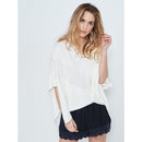 Poncho Driss Off White - Knitwear & Sweatshirts - Berenice - The Bradery