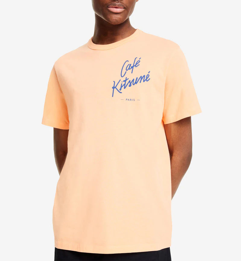 T-Shirt Logo Café Kitsuné - Corail