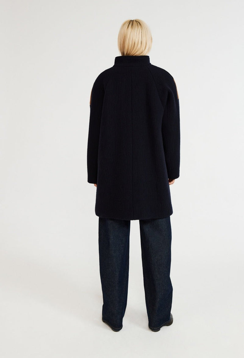 Galico Coat - Navy - Claudie Pierlot - The Bradery