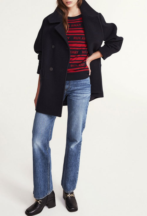 Manteau Galinette - Marine - Claudie Pierlot - The Bradery