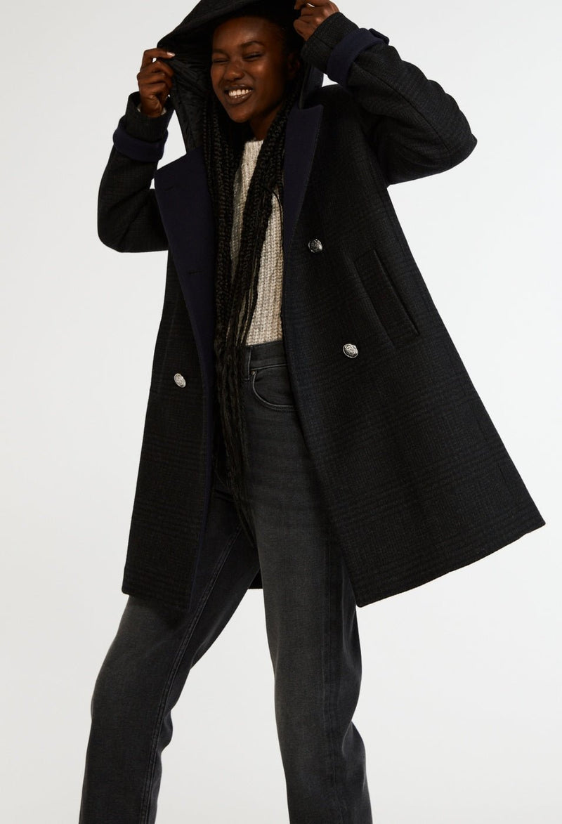 Manteau Genna - Bicolore - Claudie Pierlot - The Bradery