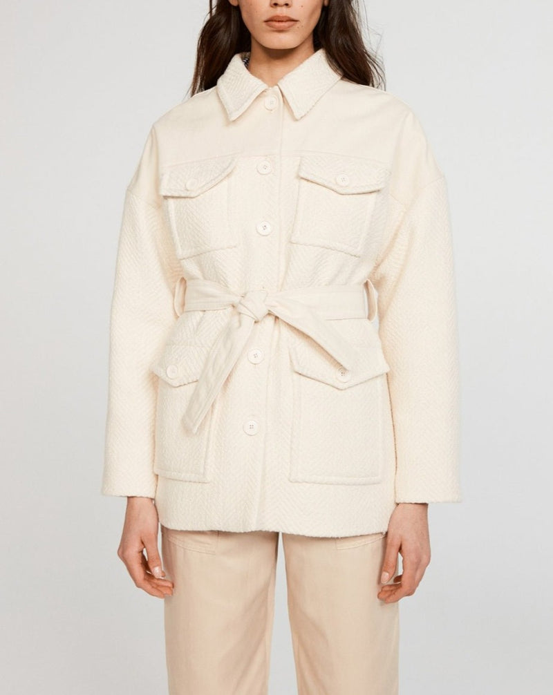 Gerome Coat - Vanilla - Claudie Pierlot - The Bradery