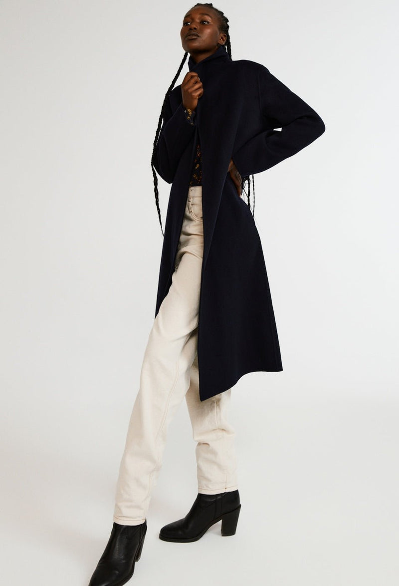 Manteau Gracieux - Marine - Claudie Pierlot - The Bradery