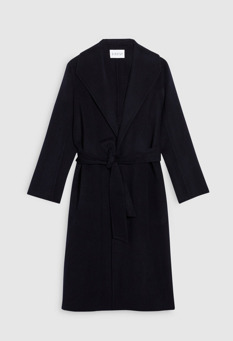 Gracieux Coat - Navy - Claudie Pierlot - The Bradery