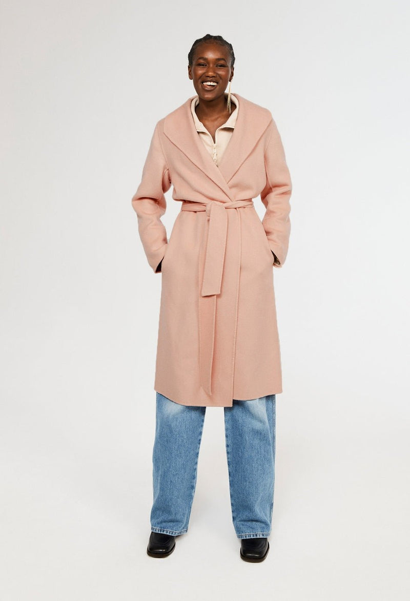 Claudie Pierlot Abrigo Gracieux - Rosa palo - - The Bradery